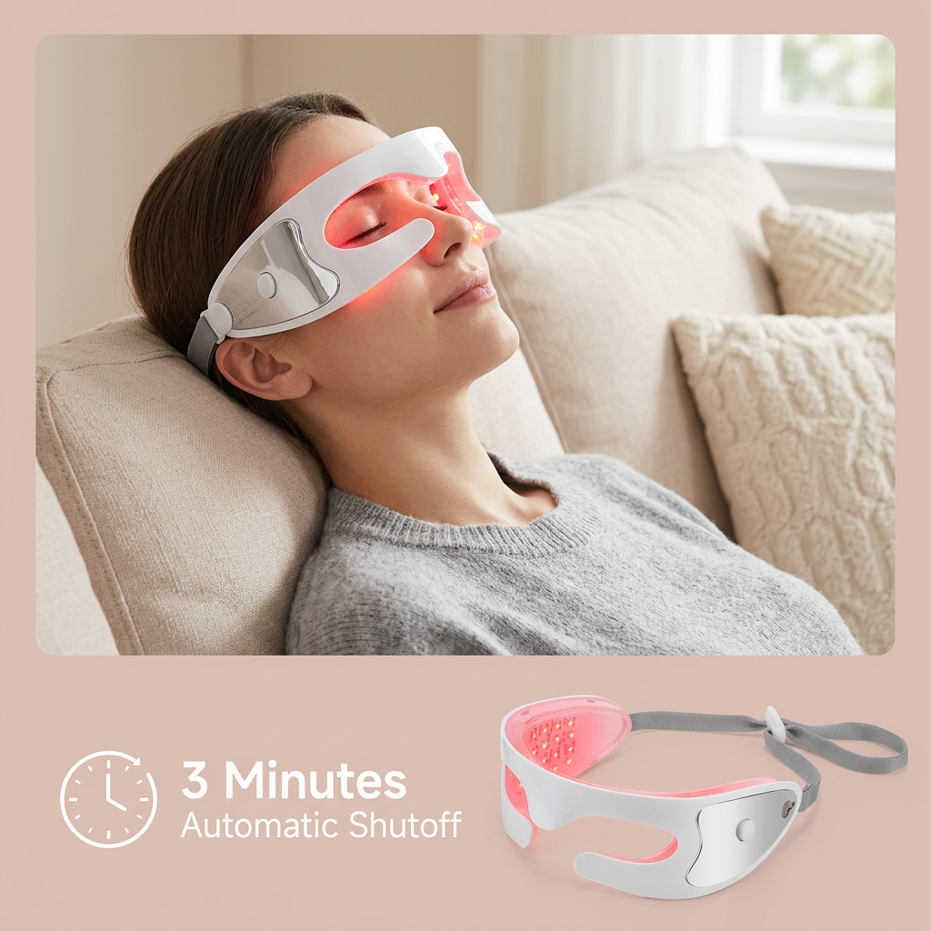 LED Eye Massager — 3-Mode Vibration & Light Therapy