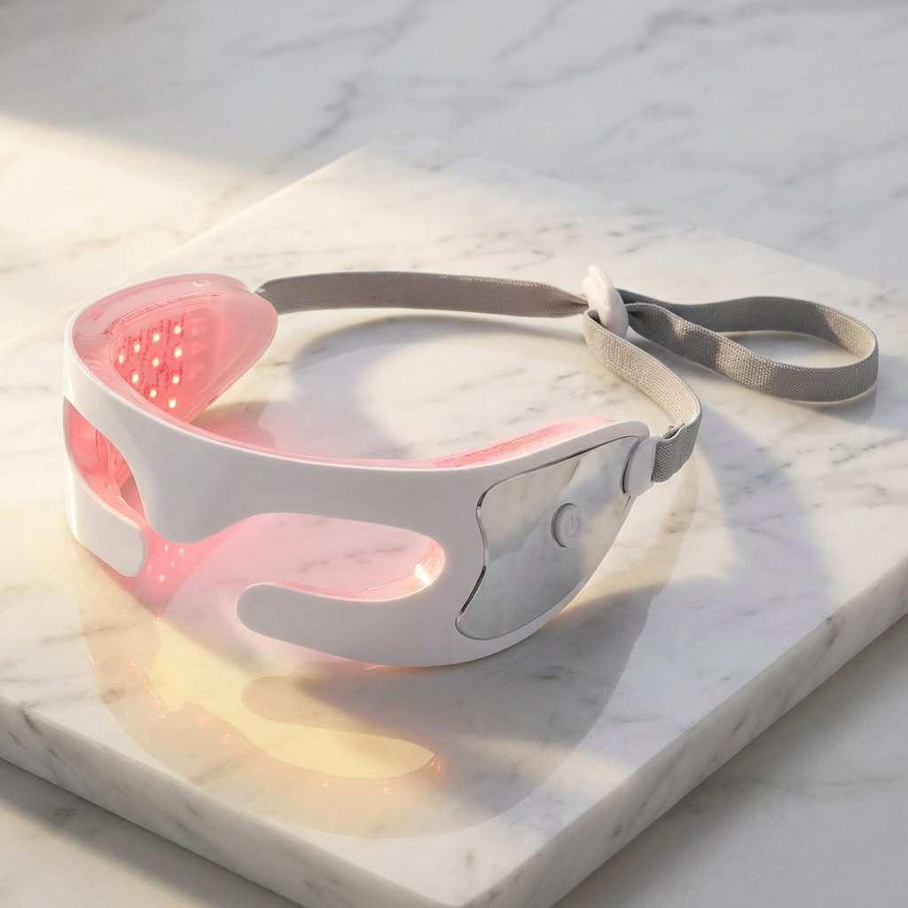 LED Eye Massager — 3-Mode Vibration & Light Therapy