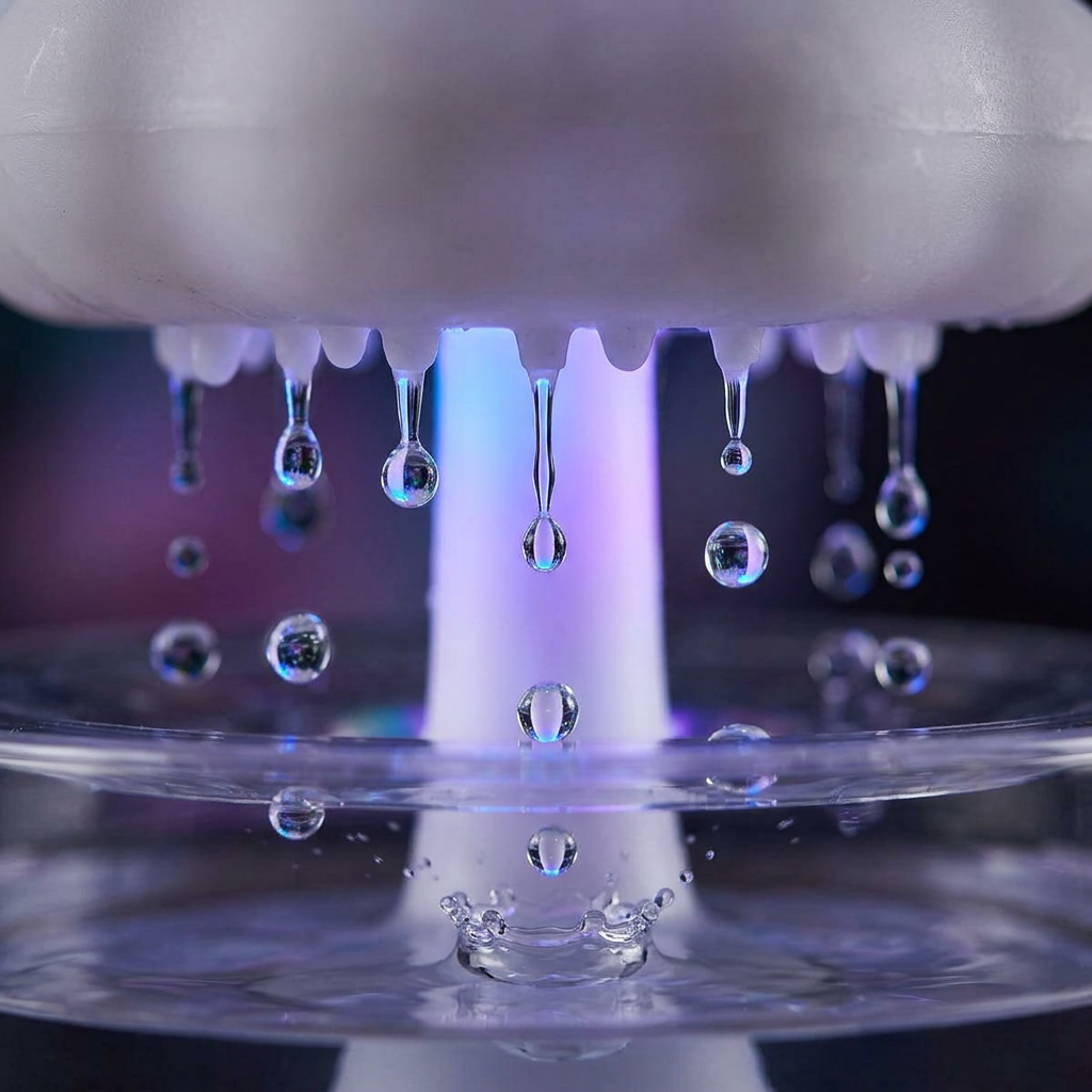 CloudDrop Humidifier | Raindrop Ambient Lamp — Aromatherapy Night Light