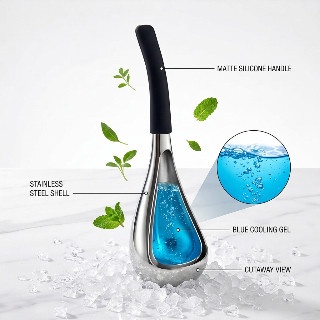 Stainless Steel Cryo Sticks — Ice Facial Massager