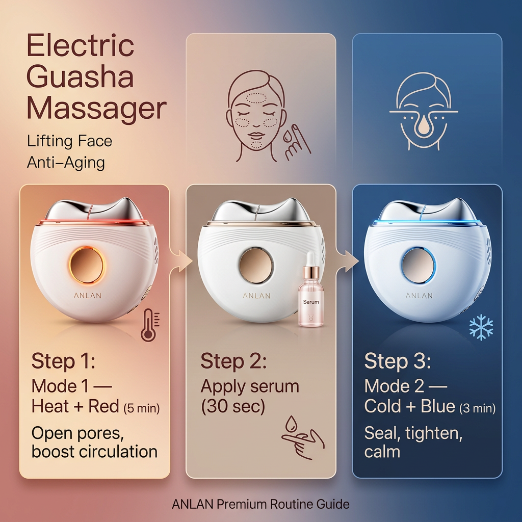 EMS Pro Sculpt Gua Sha | Electric Face Lifting — LED, Hot & Cold, Microcurrent