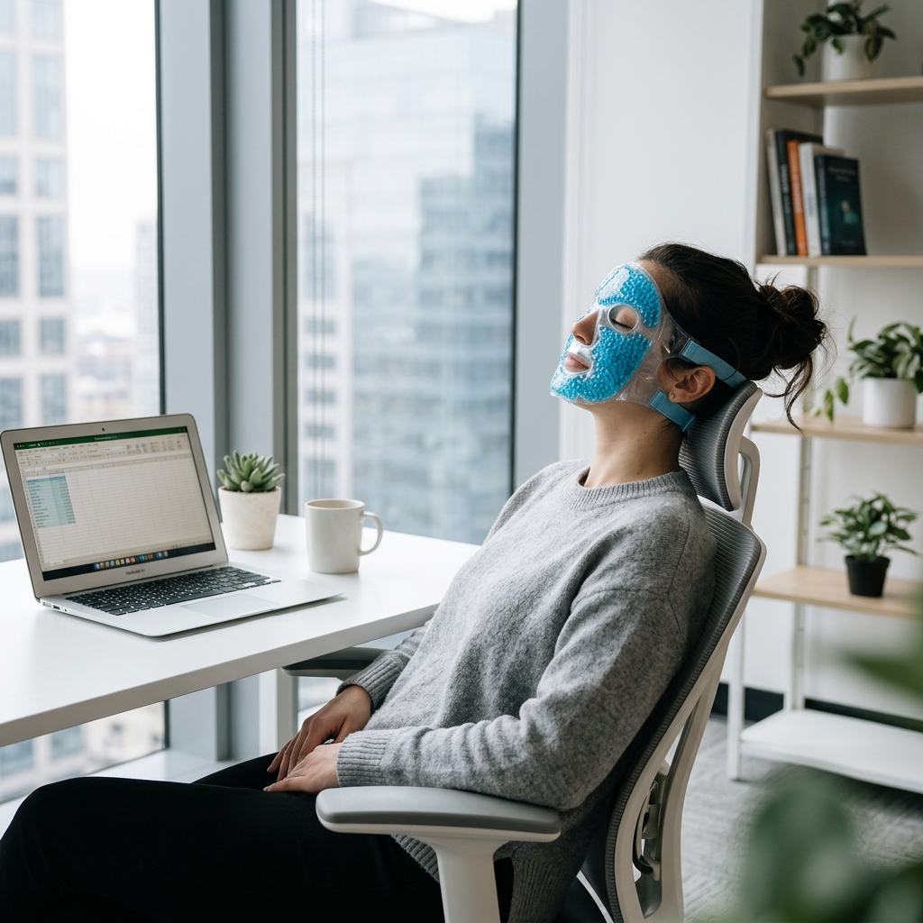 Ice & Heat Facial Mask — Reusable Gel Compress