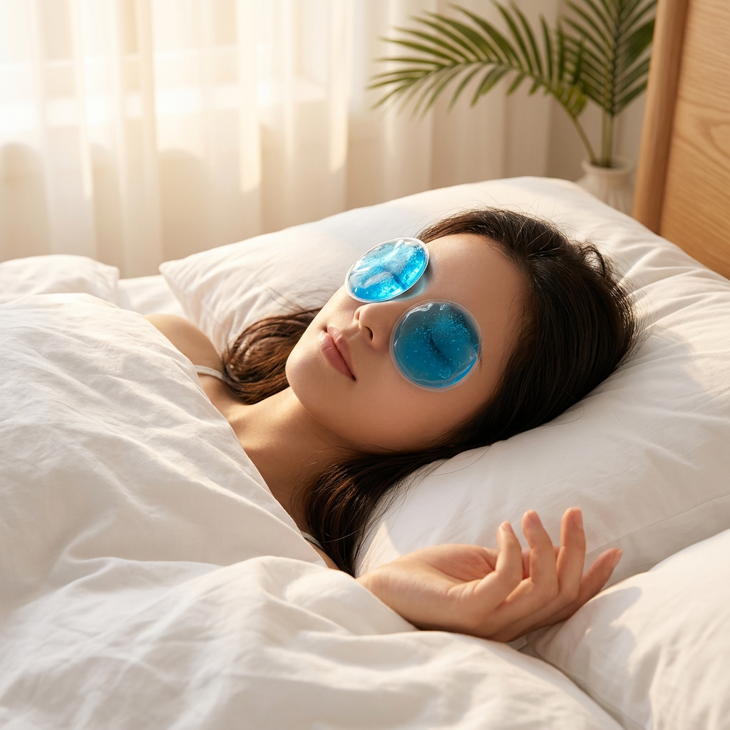 Cooling Gel Eye Pads | Reusable Hot & Cold Therapy for Puffy Eyes