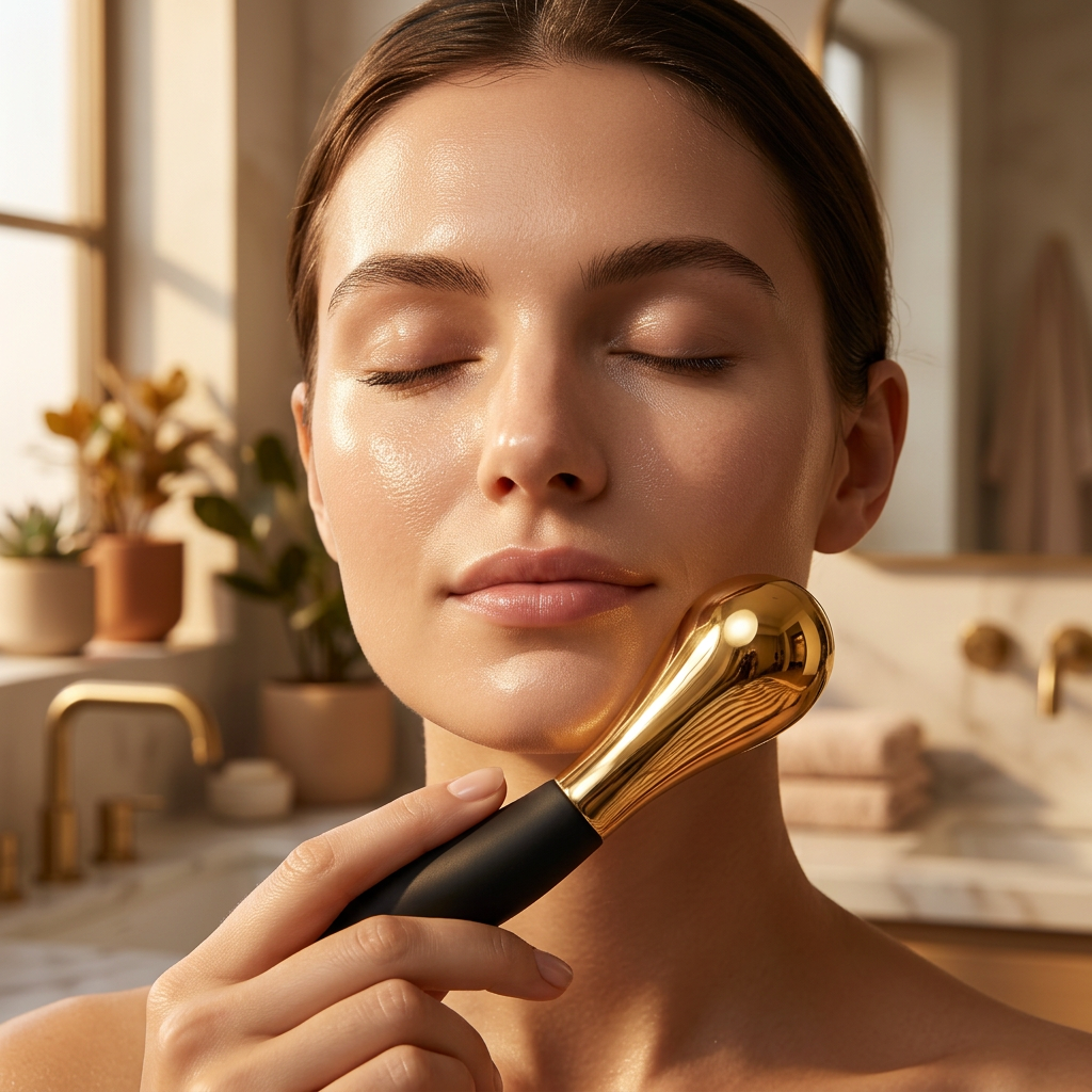Gold Cryo Sticks — Stainless Steel Ice Facial Massager