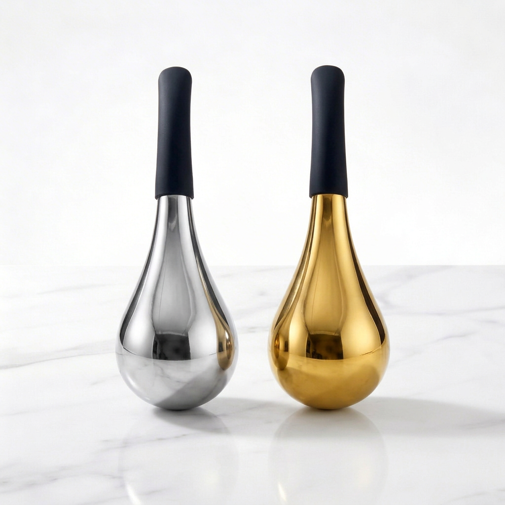 Gold Cryo Sticks — Stainless Steel Ice Facial Massager