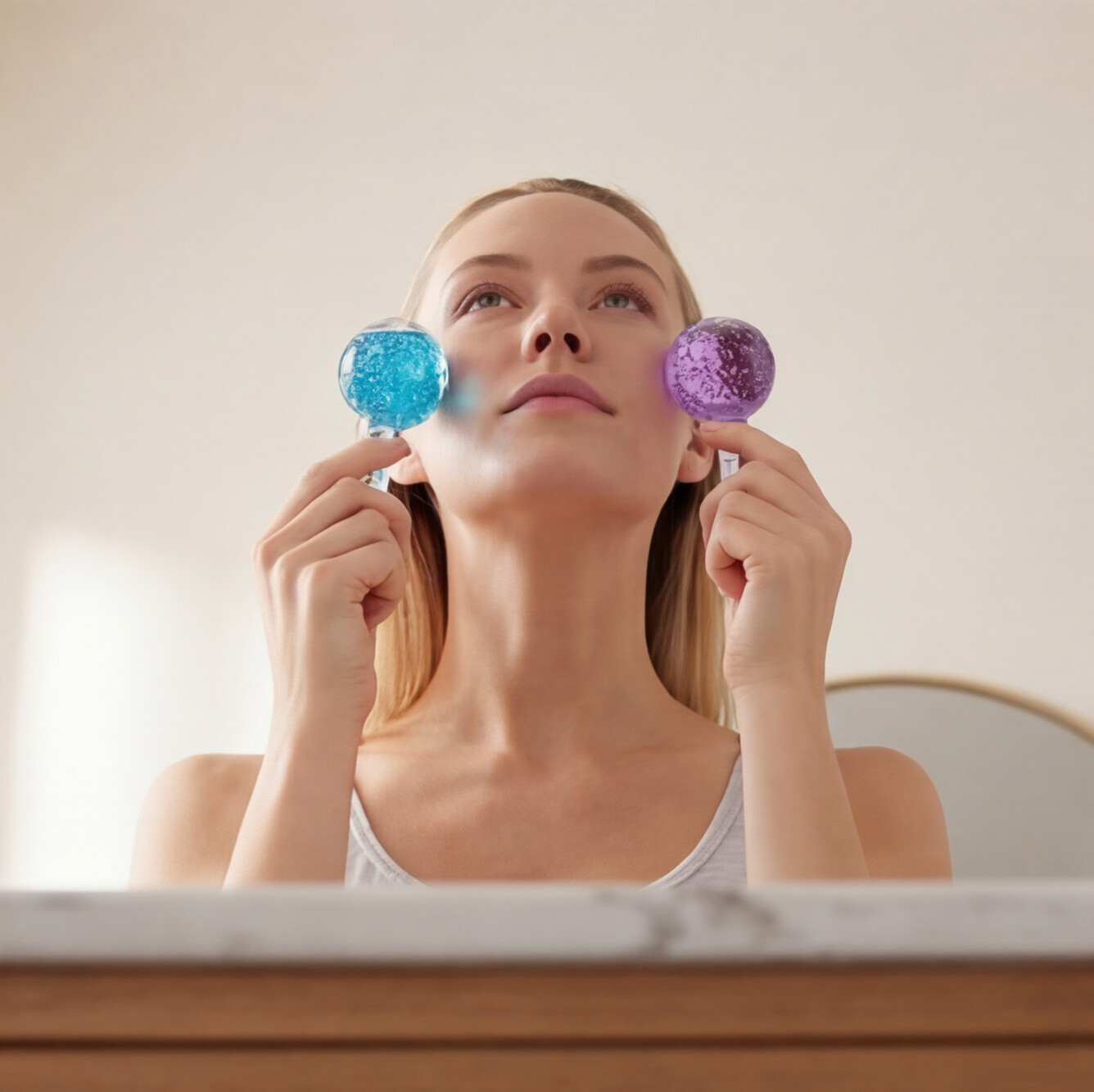 Ice Globes for Facials — Cryo Facial Massager (Set of 2)