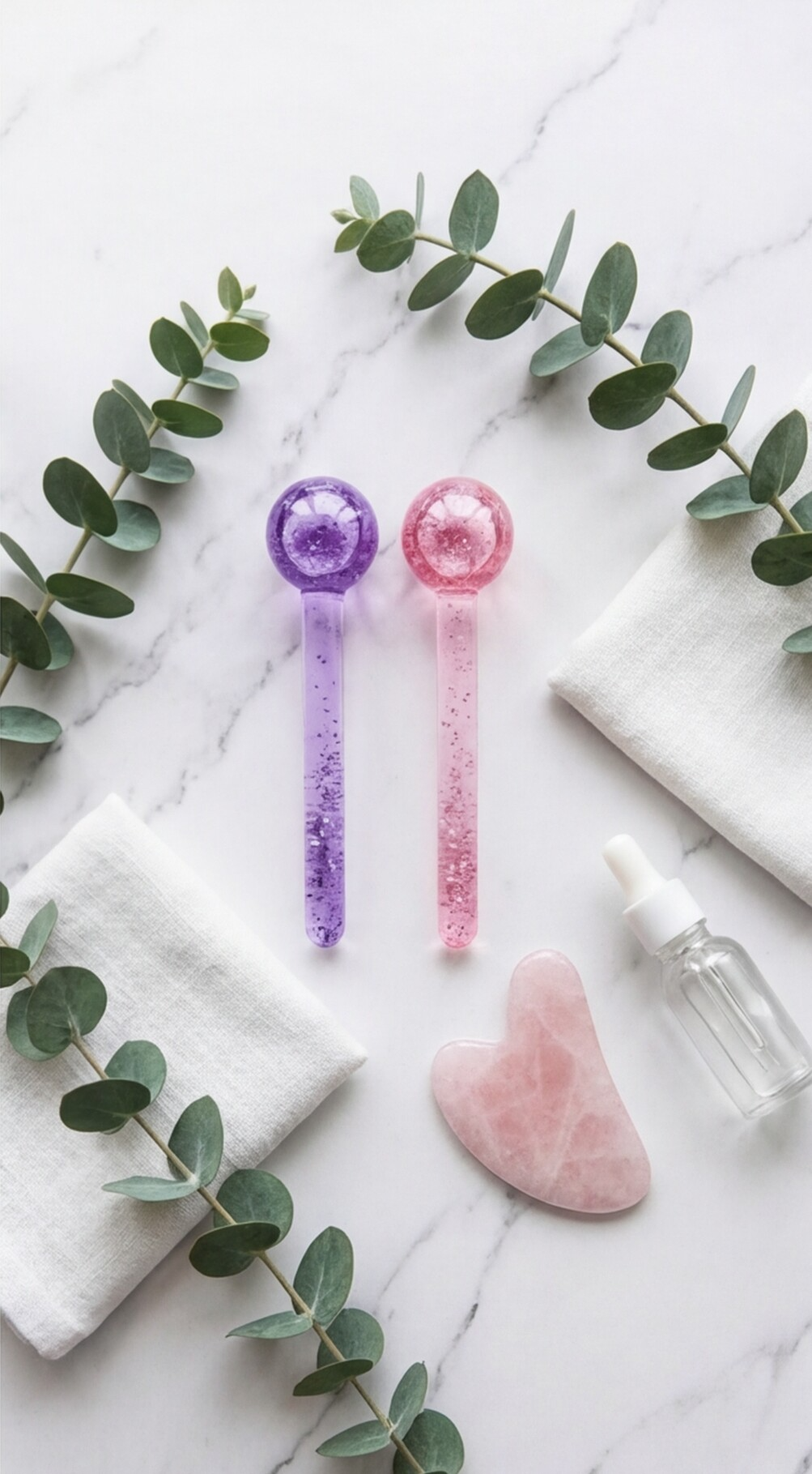 Ice Globes for Facials — Cryo Facial Massager (Set of 2)