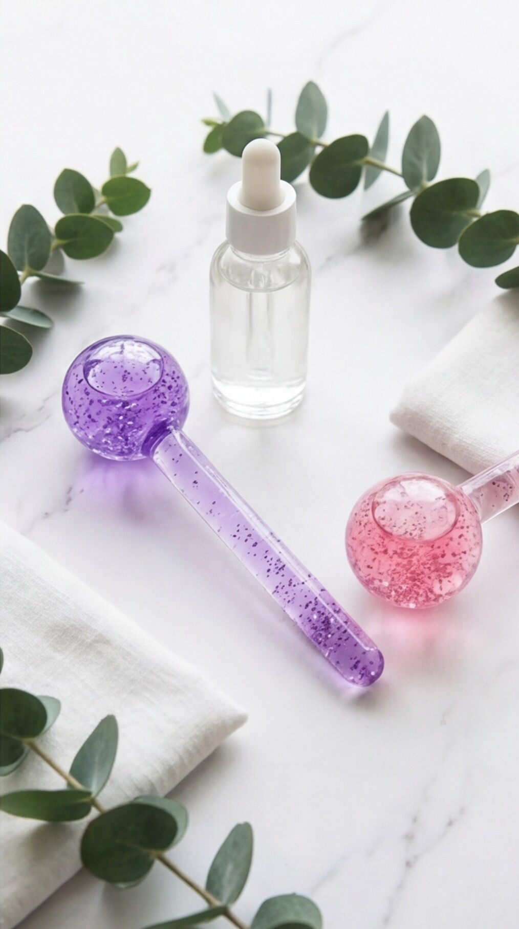 Ice Globes for Facials — Cryo Facial Massager (Set of 2)