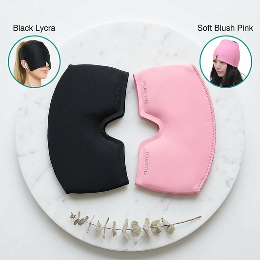 Migraine Relief Gel Mask — Hot & Cold Therapy Head Wrap