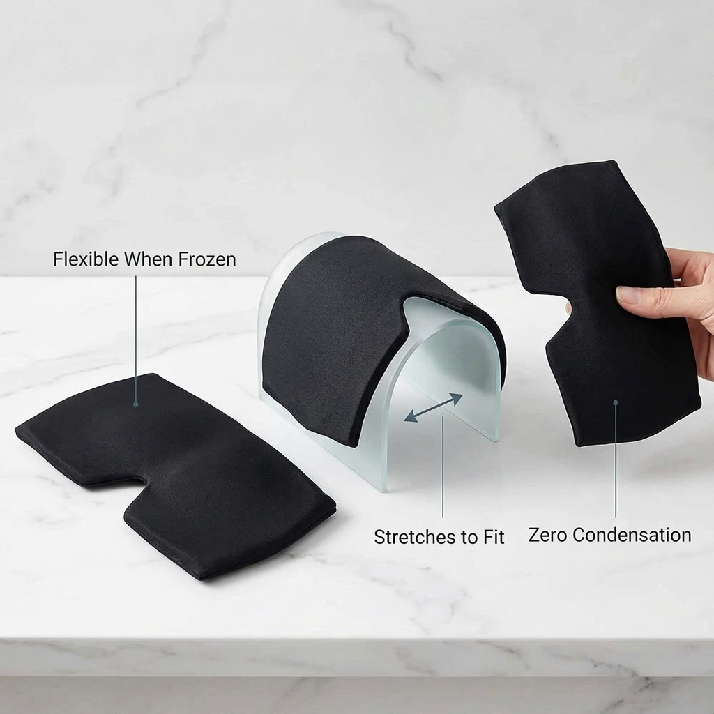 Migraine Relief Gel Mask — Hot & Cold Therapy Head Wrap