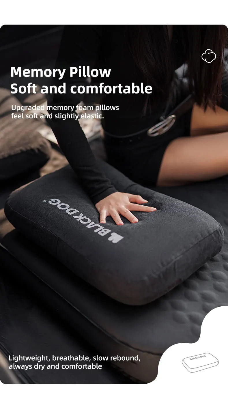 Outdoor Memory Foam Travel Pillow – Portable Comfort for Naps & On-the-Go Rest