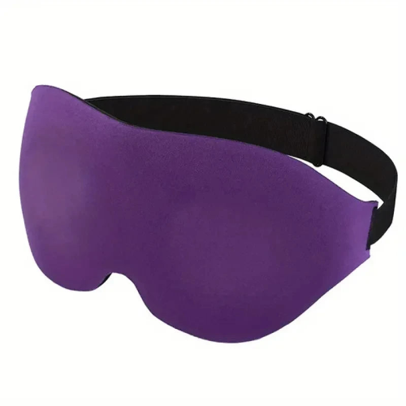 3D Contour Sleep Mask – Memory Foam Light-Blocking Comfort