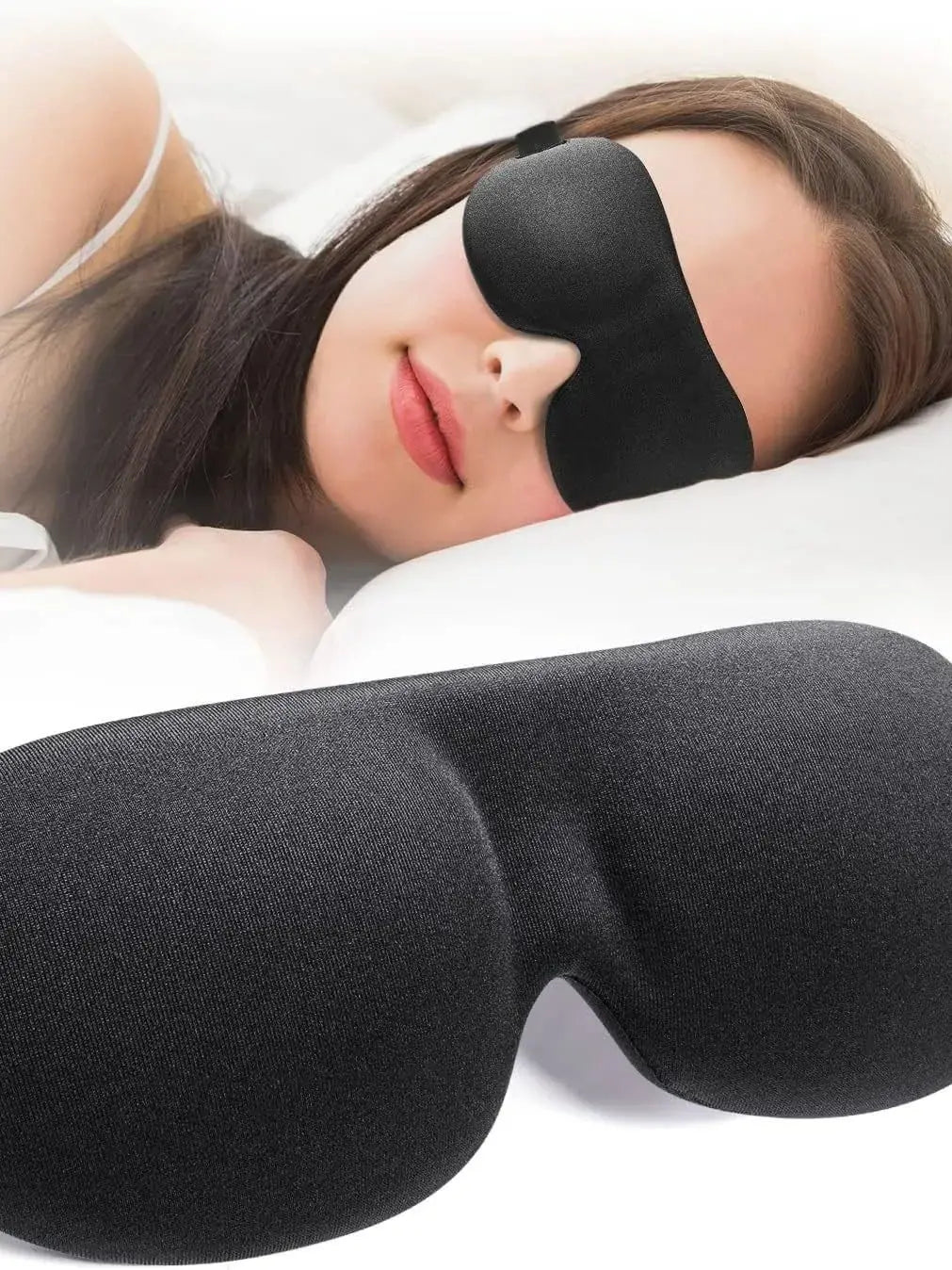 3D Sleeping Mask – Memory Foam Light-Blocking Eye Shade