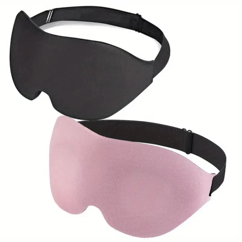 3D Contour Sleep Mask – Memory Foam Light-Blocking Comfort