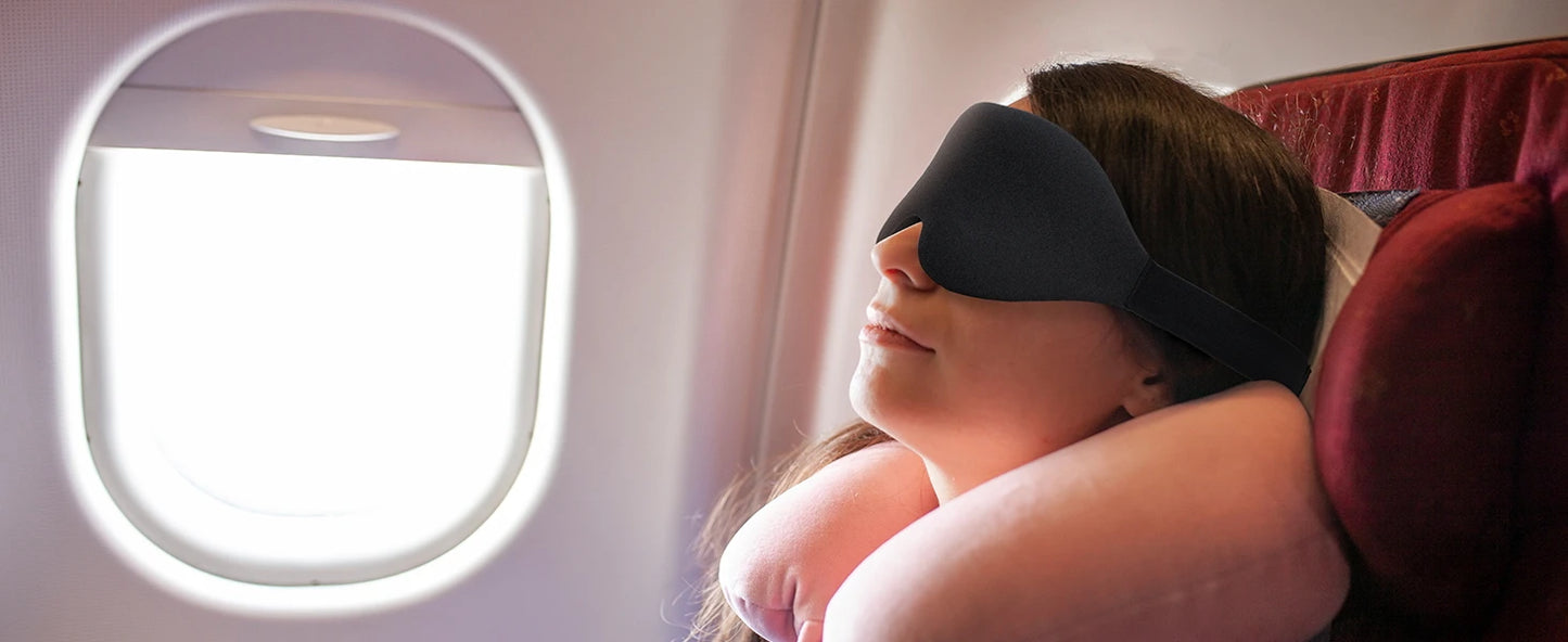 Sleep Mask for Back & Side Sleepers – Zero Pressure, Full Blackout Comfort