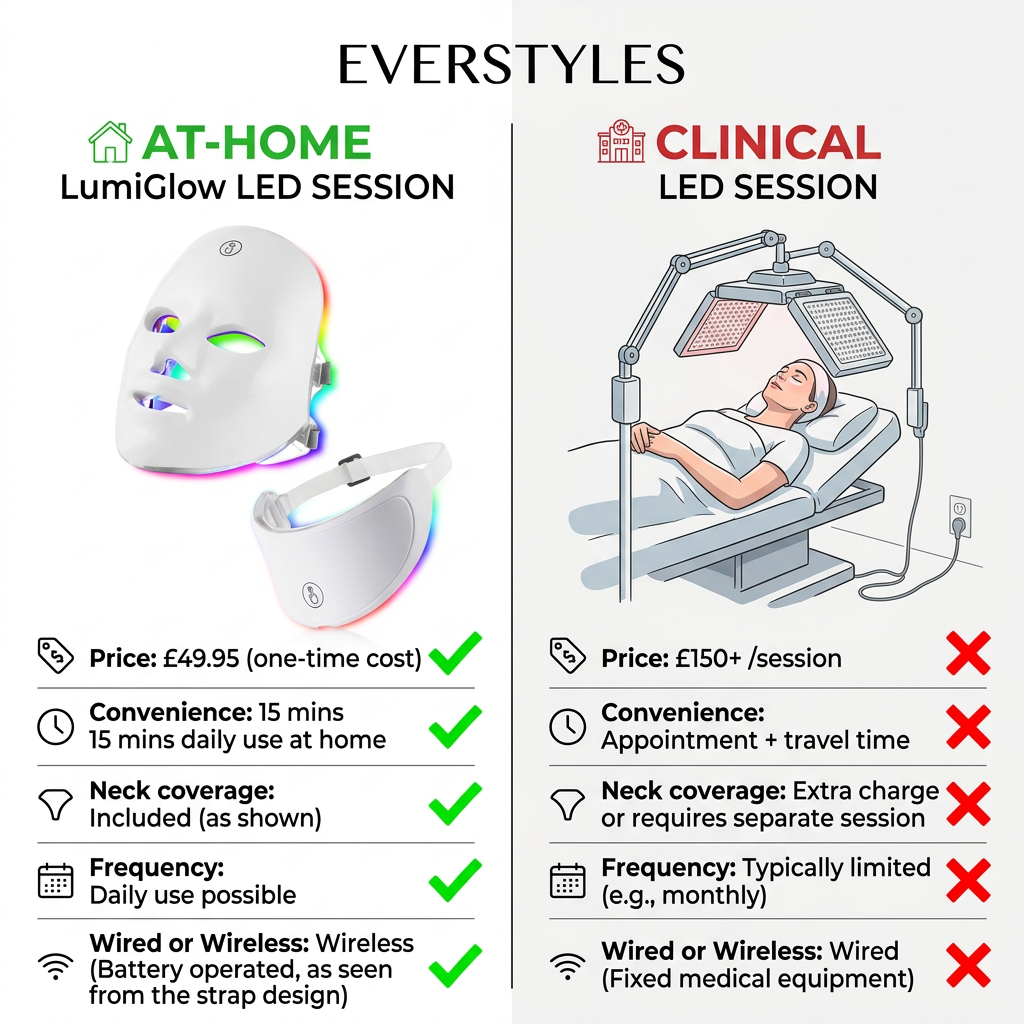LumiGlow LED Therapy Mask | 7-Colour Photon Face & Neck Treatment