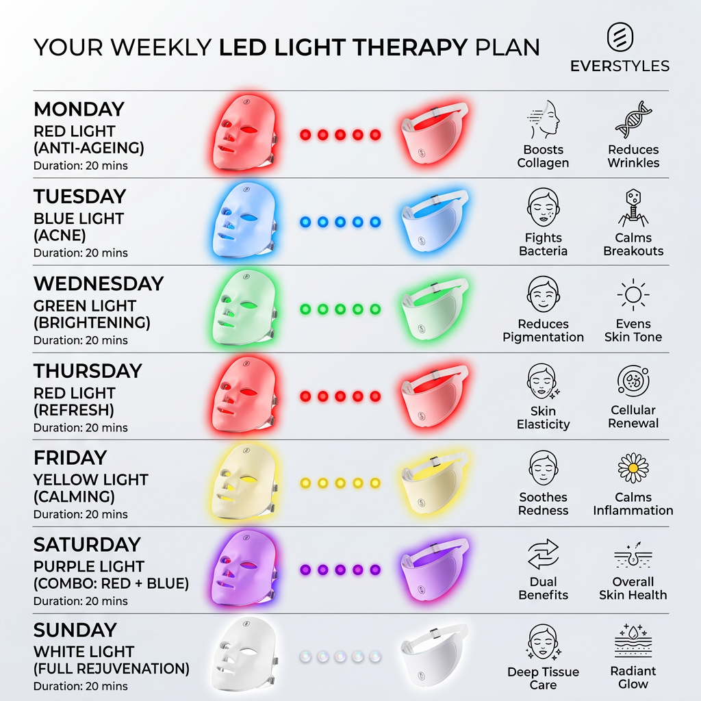 LumiGlow LED Therapy Mask | 7-Colour Photon Face & Neck Treatment