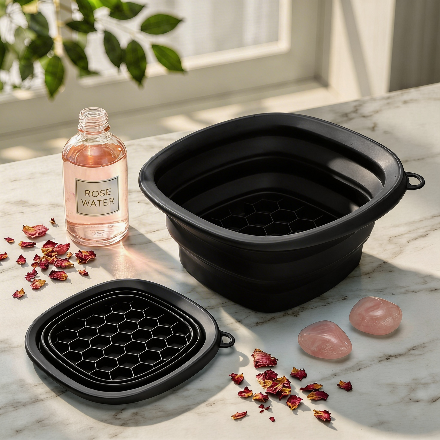 Ice Facial Bowl | Collapsible Silicone Cryo Bath — 60-Second Glow